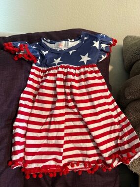 Mila & Rose Star Print Blue Girls Dress
